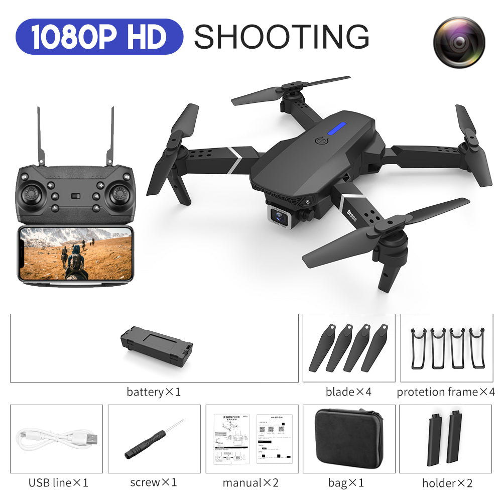 E88 Foldable Quadcopter with Dual Camera-3