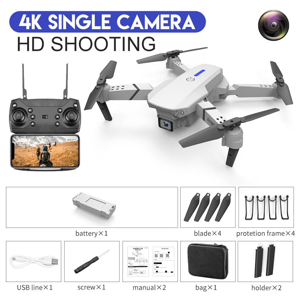 E88 Foldable Quadcopter with Dual Camera-4